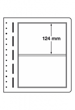 LEUCHTTURM LB Blankoblätter, 2er Einteilung, 190x124 mm