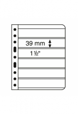 Kunststoffhüllen VARIO, 6er-Einteilung, schwarz, 5er Pack