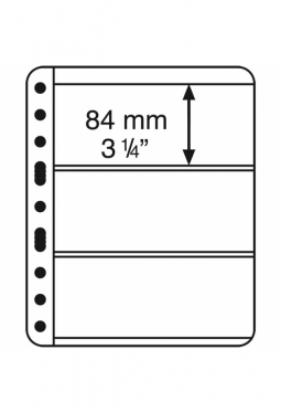 Kunststoffhüllen VARIO PLUS, 3er Einteilung,schwarz, 5er Pack