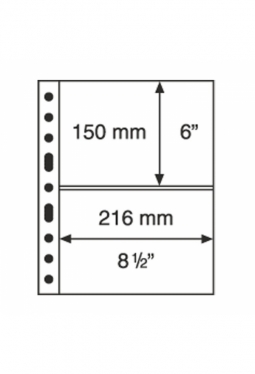 Kunststoffhüllen GRANDE, 2er-Einteilung, 5er Pack